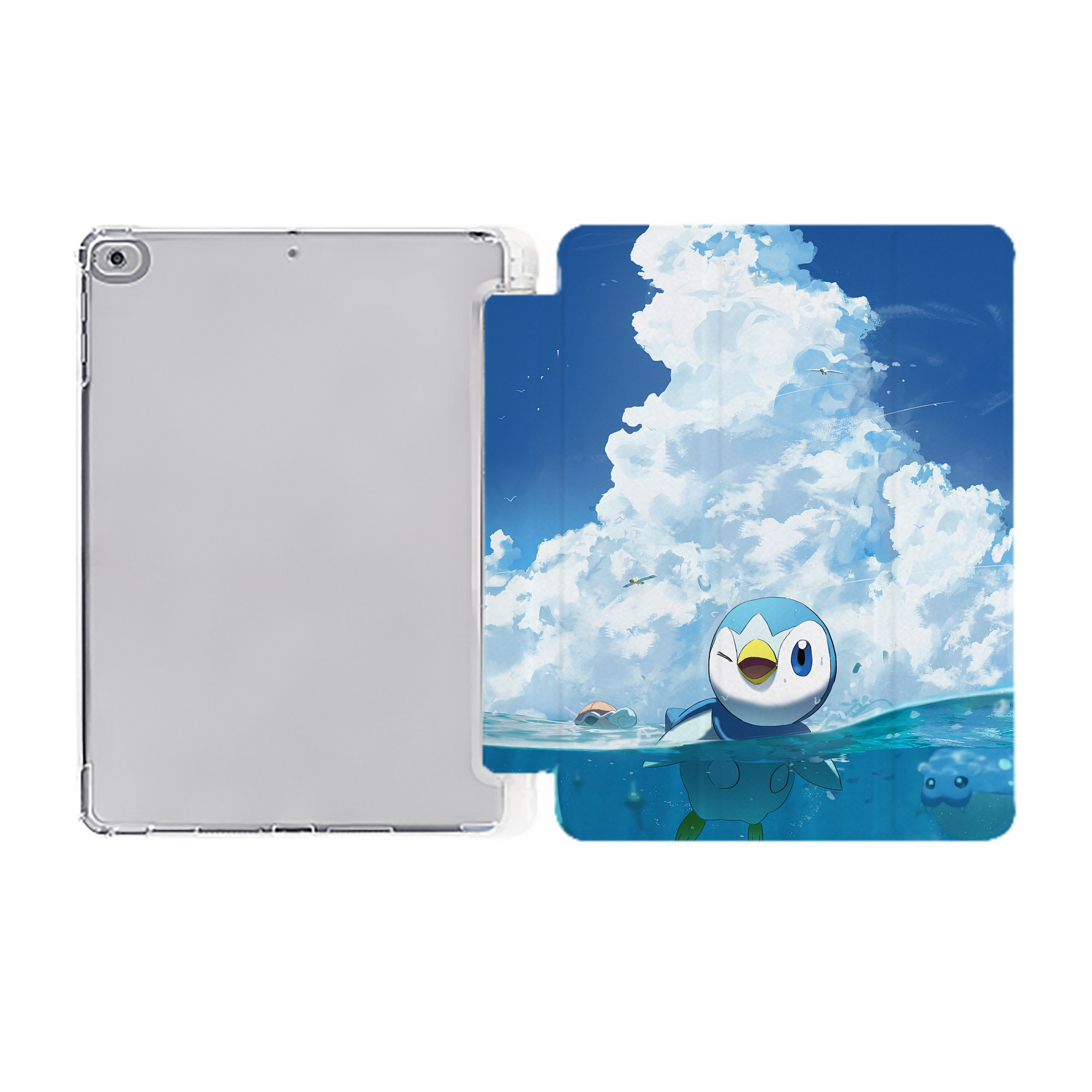 （画像用） ポケットモンスター Pokémon IPad ケース ペン収納付き 三つ折りスタンド PUレザー×シリコン 対応機種9.5/10.5/10.9インチ